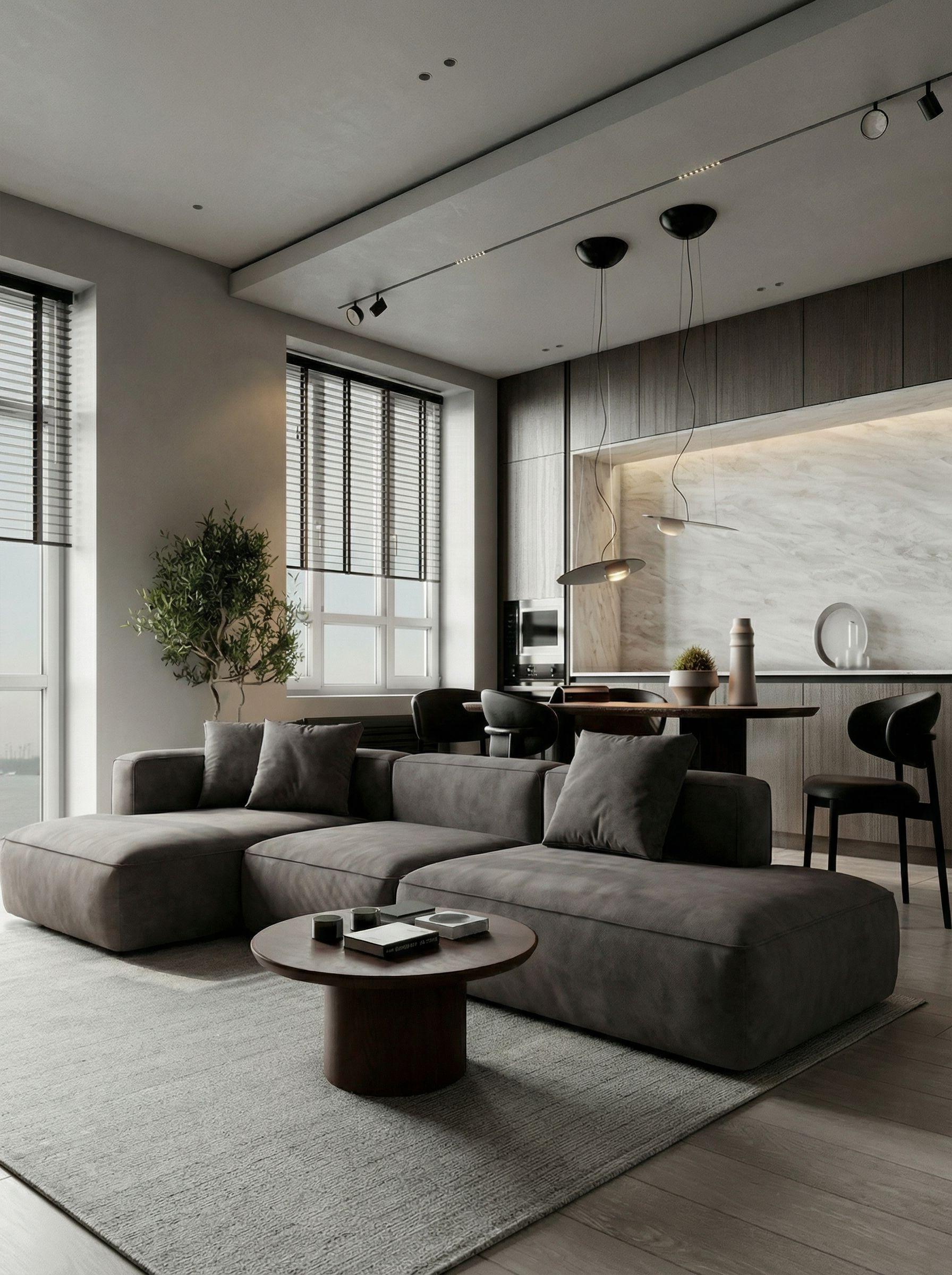 MEBELIONER Диван TREND размер L 368x168x72 см