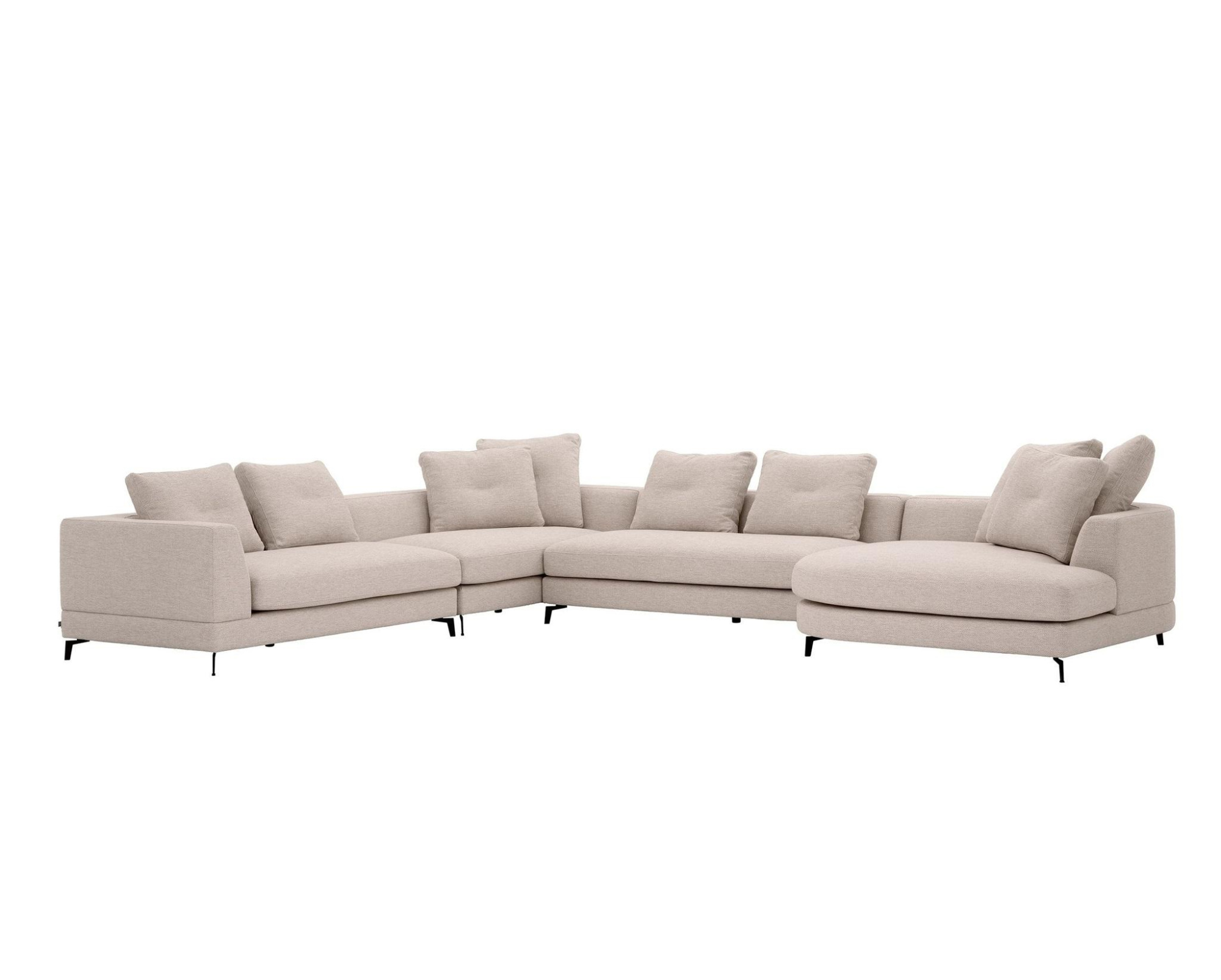 Диван LANVIN L 410х320х75 бежевого цвета